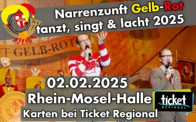 Endlich geht es wieder los, wenn Gelb-Rot tanzt, singt & lacht 2025
